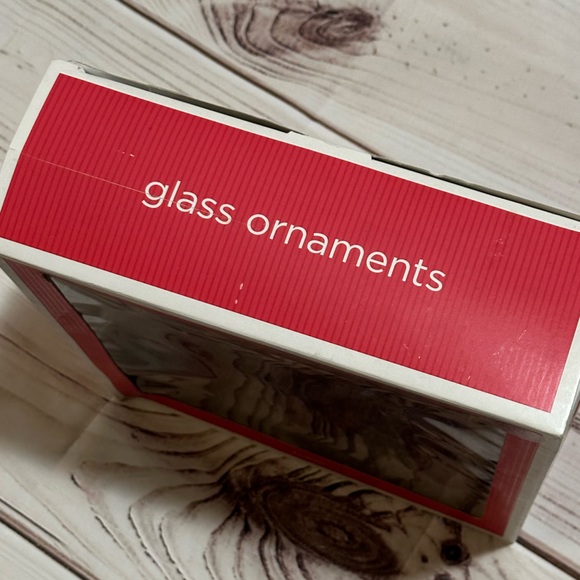 2010 Target Red Glass Ball Christmas Ornaments - Picture 5 of 5